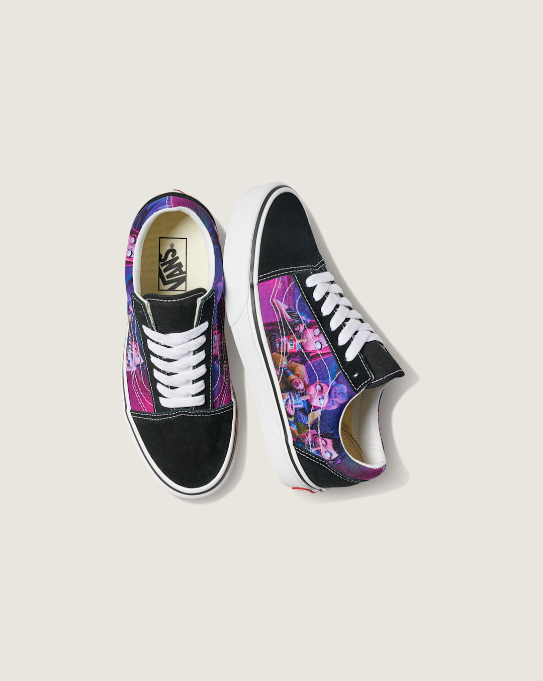 KPop Demon Hunters x Vans Big Kids Old Skool Shoe in Kpop Demon Hunters Black / Purple | Vans on sale