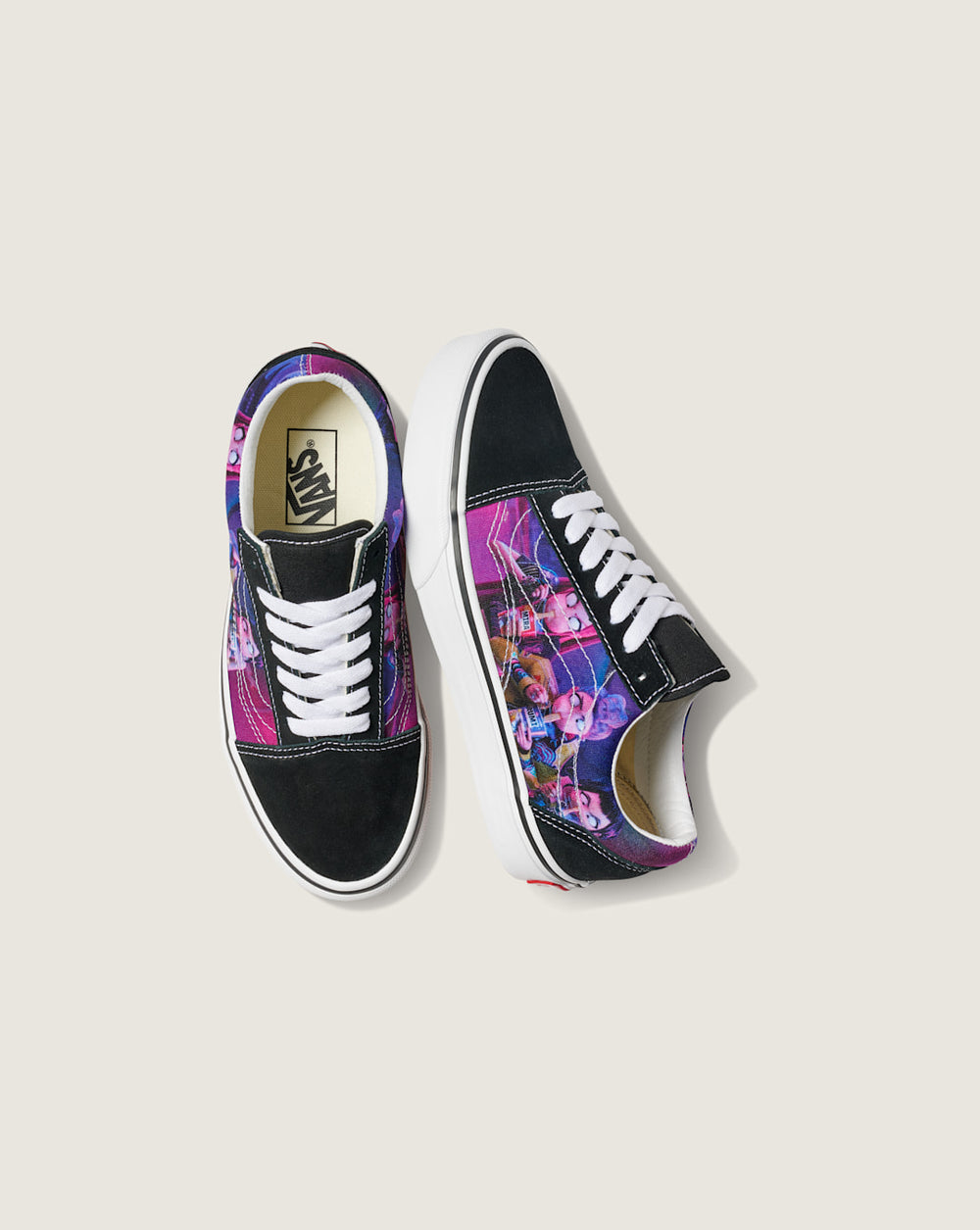KPop Demon Hunters x Vans Big Kids Old Skool Shoe in Kpop Demon Hunters Black / Purple | Vans on sale