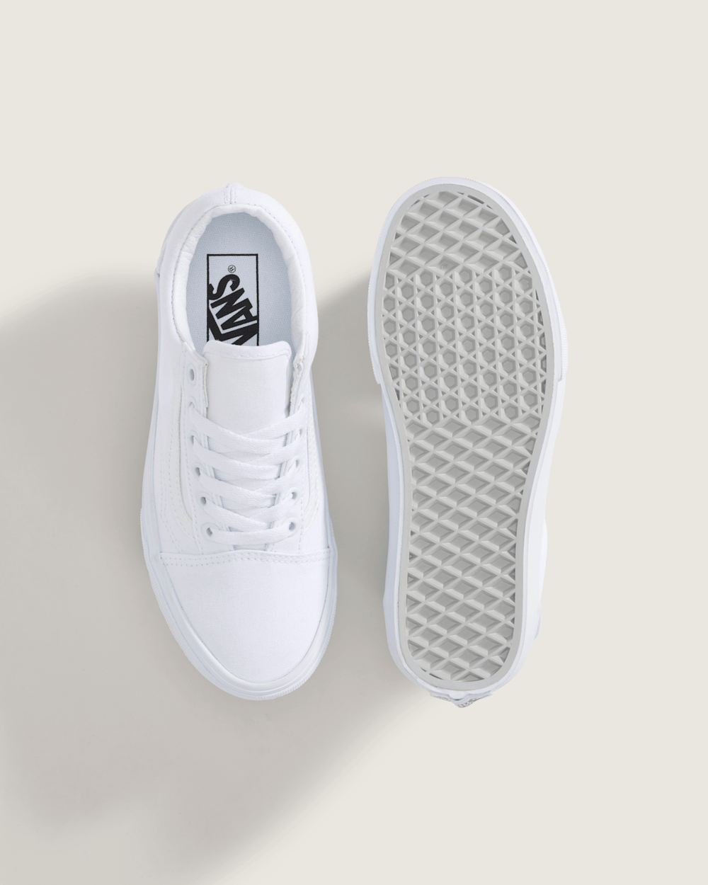 Big Kids Old Skool Shoe in True White | Vans on sale