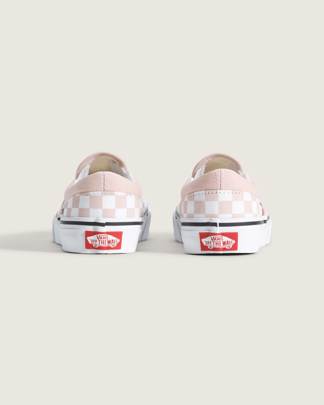 Little Kids Classic Slip-On Checkerboard Shoe in Checkerboard Sepia Rose Pink | Vans sale