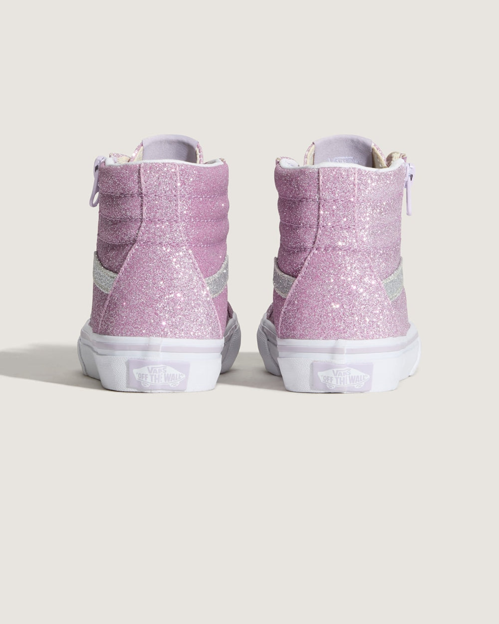 Little Kids Sk8-Hi Side Zip Shoe in Glitter Lilac Mist Purple | Vans on sale