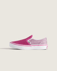 Little Kids Classic Slip-On Shoe in Glitter Raspberry Rose Pink | Vans discount