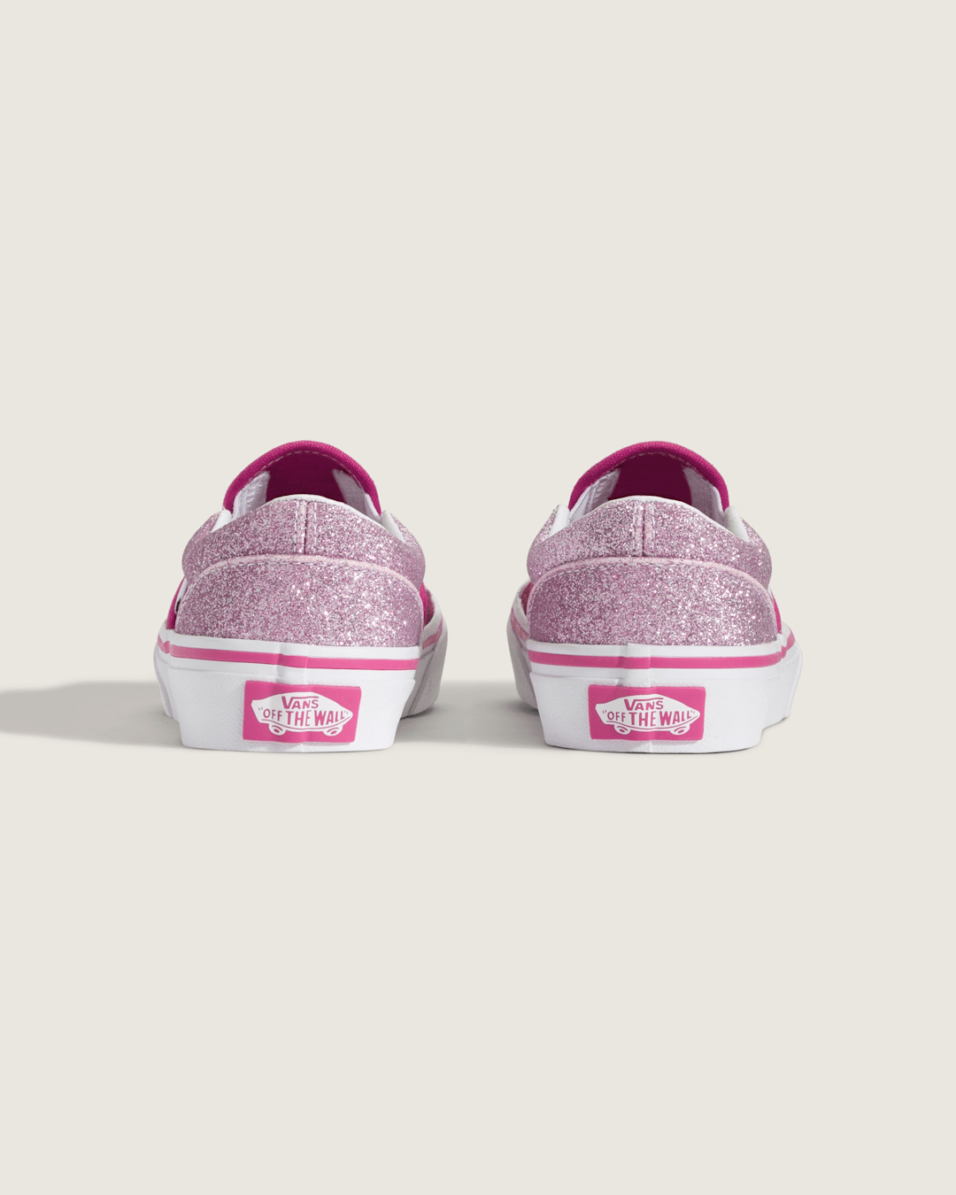 Little Kids Classic Slip-On Shoe in Glitter Raspberry Rose Pink | Vans discount