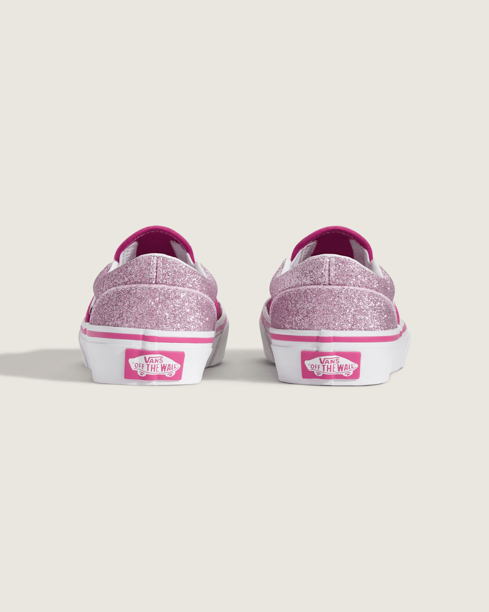 Little Kids Classic Slip-On Shoe in Glitter Raspberry Rose Pink | Vans discount