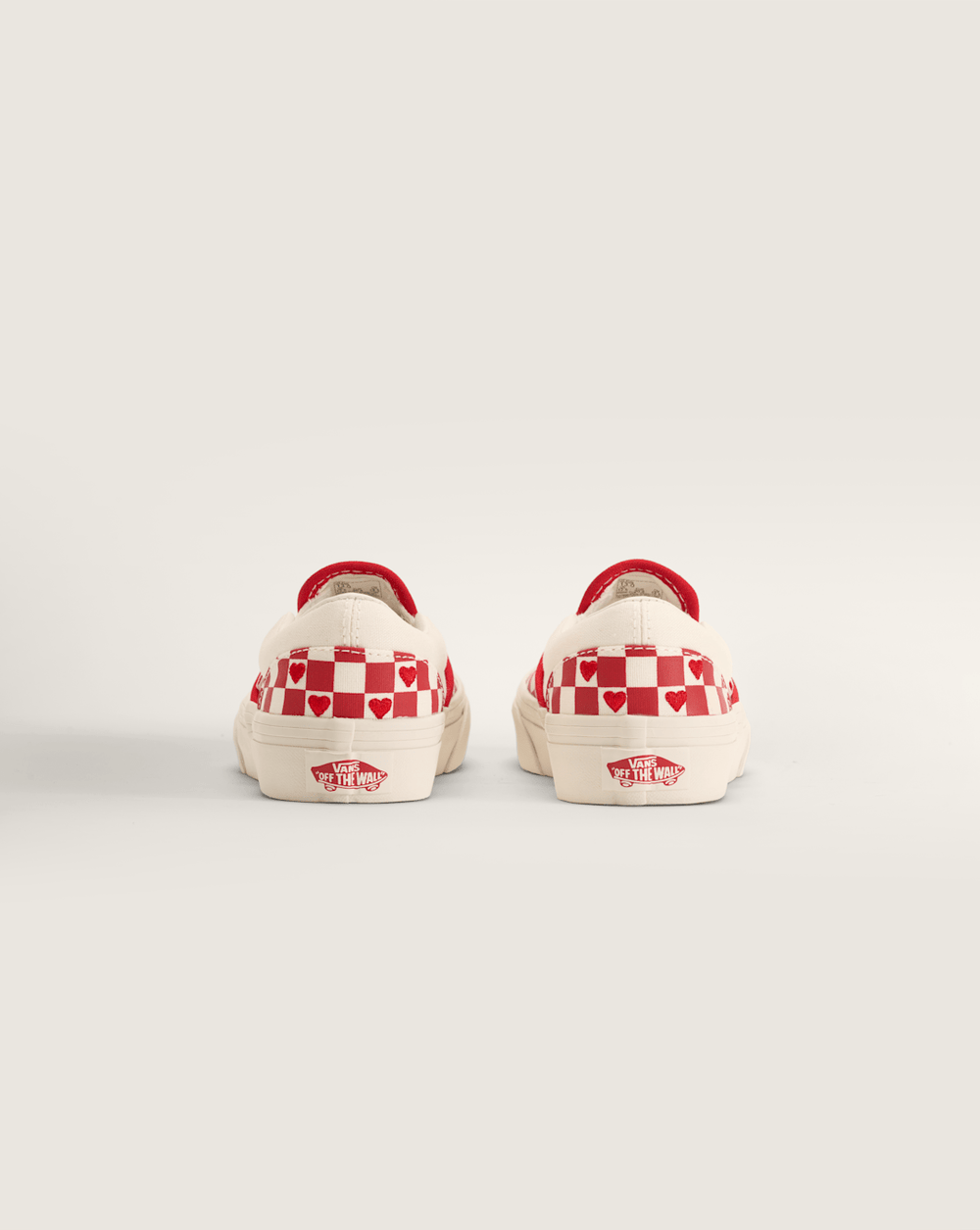 Little Kids Classic Slip-On Checkerboard Shoe in Checkerboard Racing Red / True White | Vans online
