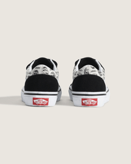 Little Kids Old Skool V Shoe in Black / White | Vans outlet