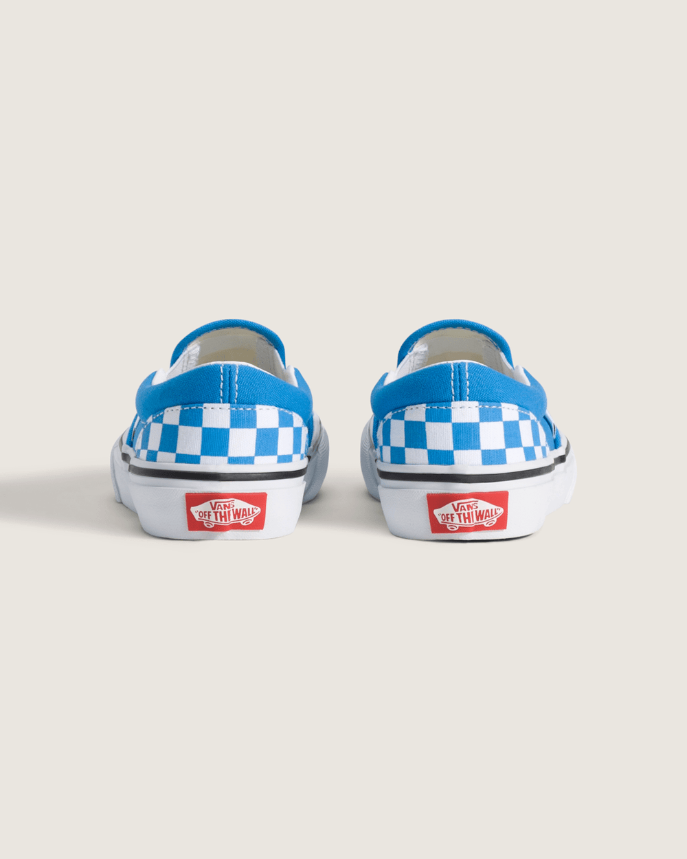 Little Kids Classic Slip-On Checkerboard Shoe in Checkerboard Bright Azure Blue | Vans on sale