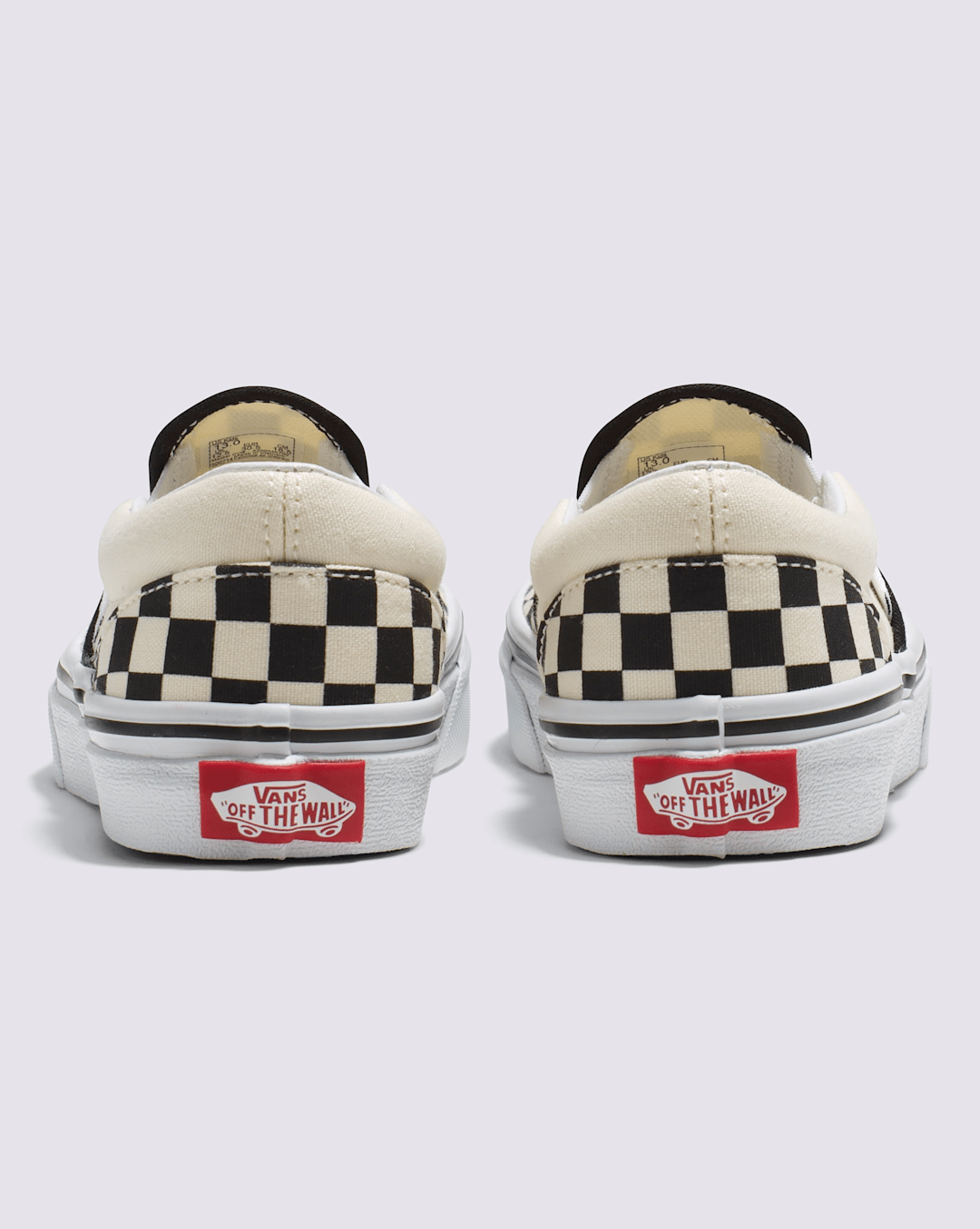 Kids Classic Checkerboard Slip-On Black/White Shoes | Vans discount