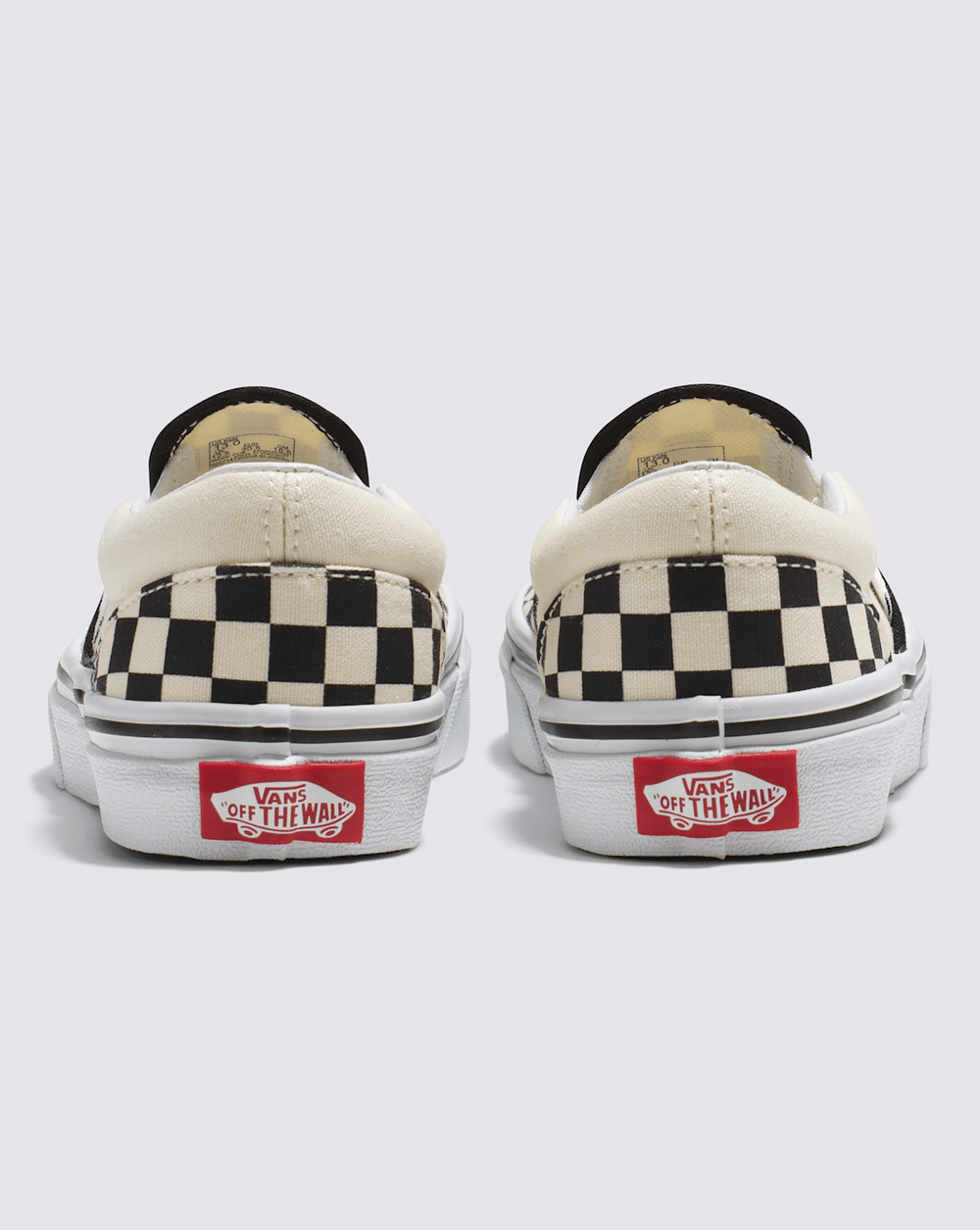 Kids Classic Checkerboard Slip-On Black/White Shoes | Vans discount