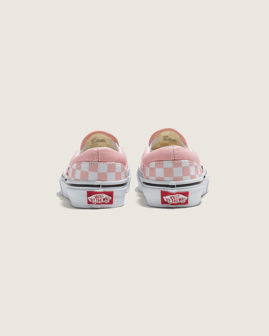 Kids Classic Checkerboard Slip-On Powder Pink/True White Shoes | Vans online