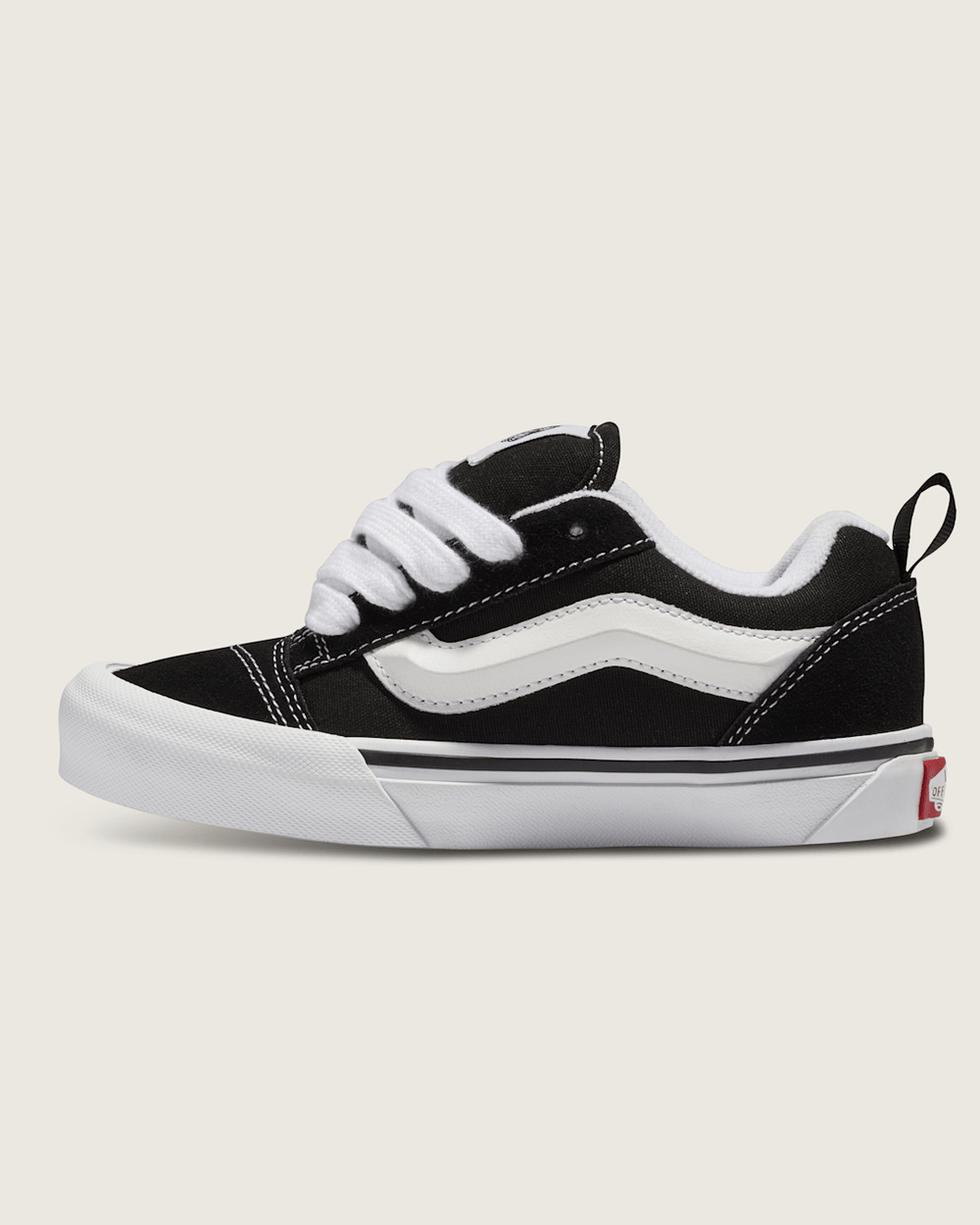 Little Kids Knu Skool Shoe in Black / True White | Vans near me