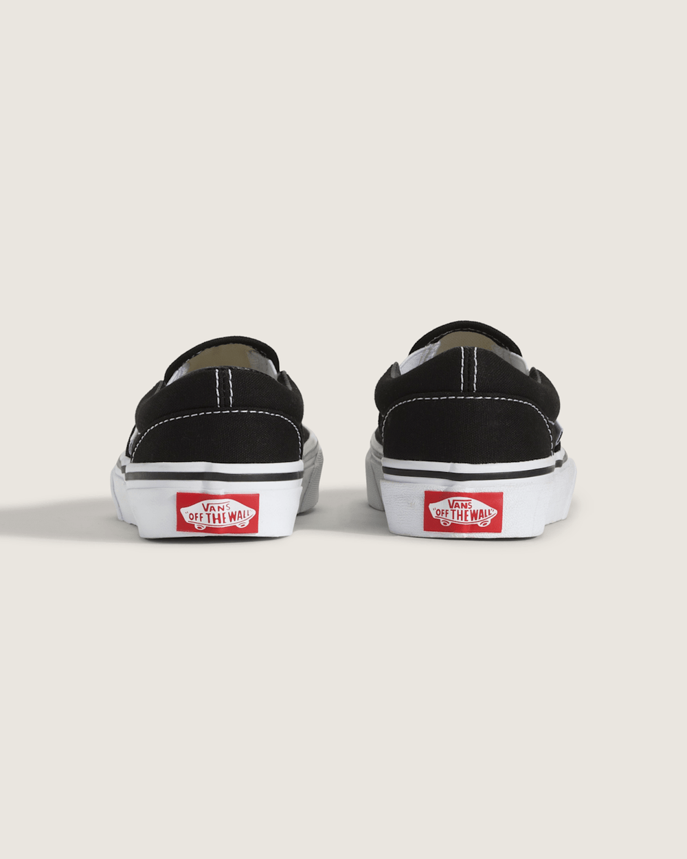 Kids Classic Slip-On Black/True White Shoes | Vans discount