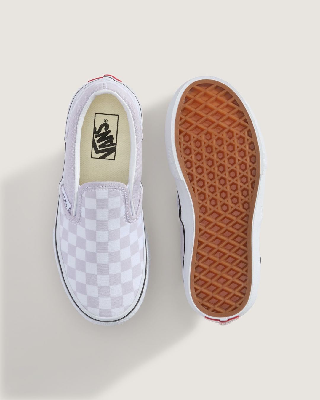 Little Kids Classic Slip-On Checkerboard Shoe in Checkerboard Lilac Mist Purple | Vans near me