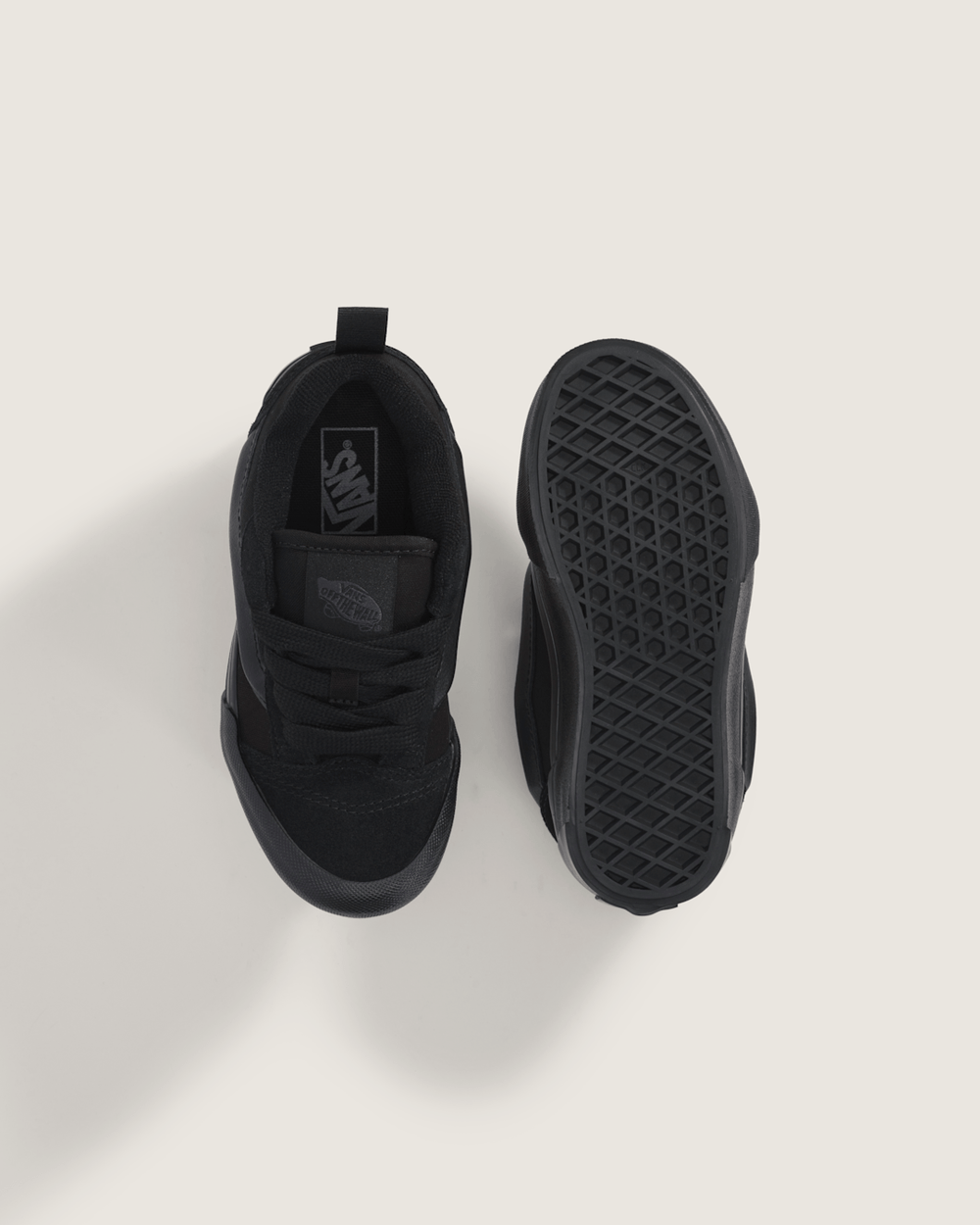 Little Kids Knu Skool Shoe in Triple Black | Vans discount