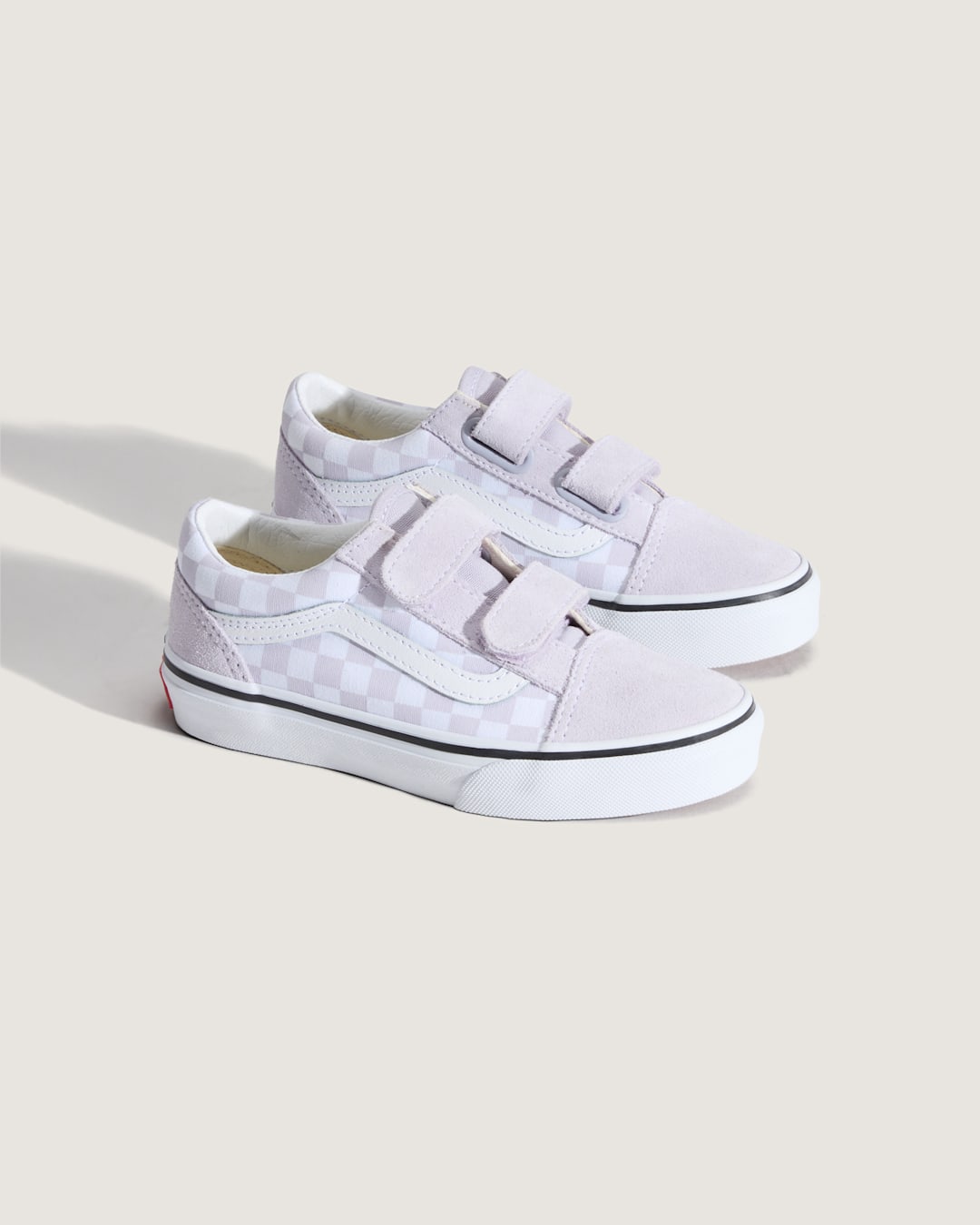 Little Kids Old Skool V Checkerboard Shoe in Checkerboard Lilac Mist Purple | Vans near me