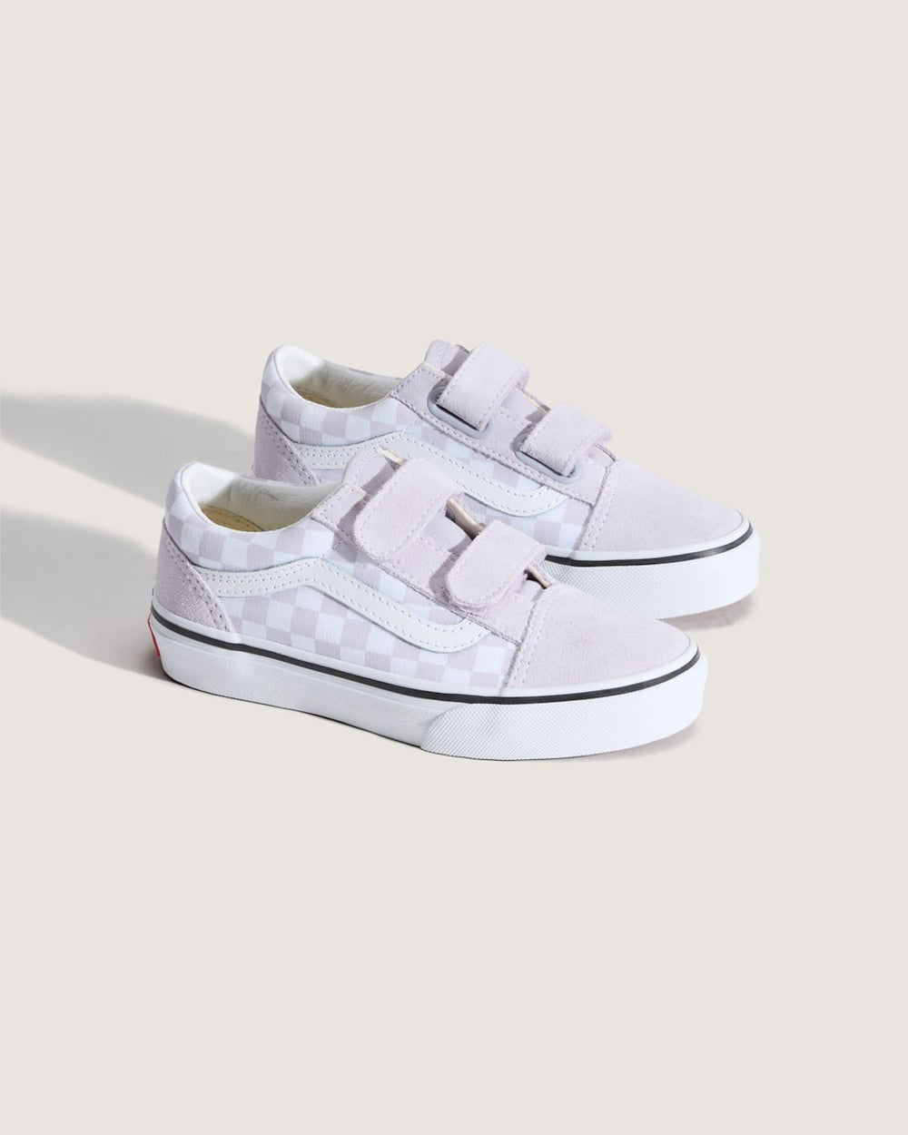 Little Kids Old Skool V Checkerboard Shoe in Checkerboard Lilac Mist Purple | Vans near me