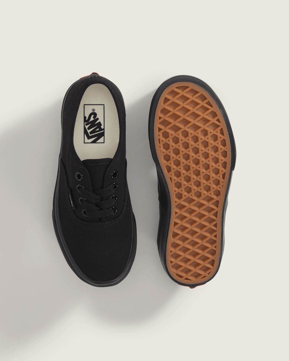 Kids Authentic Black/Black Shoes | Vans online