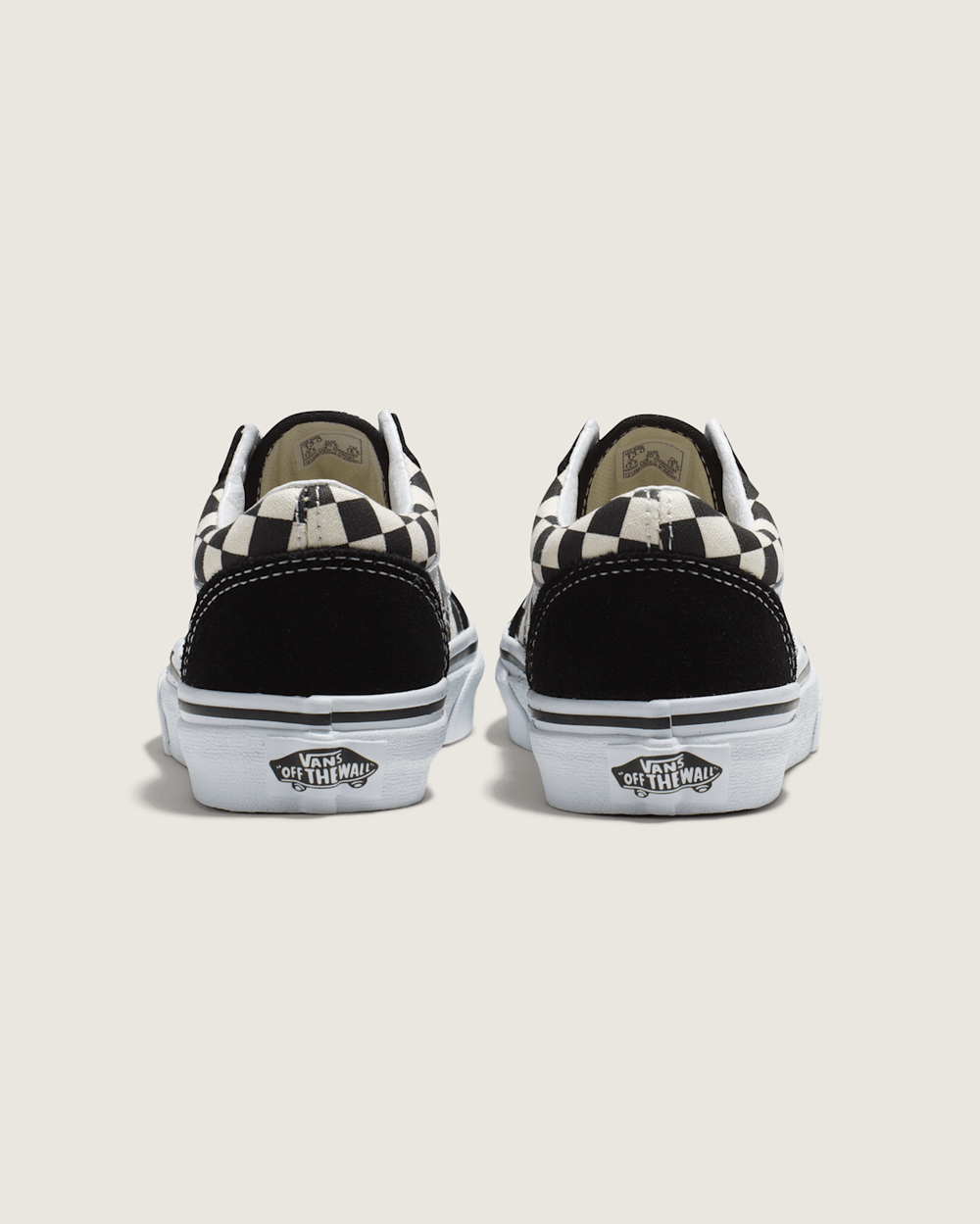 Kids Old Skool Primary Check Black/White Shoes | Vans discount