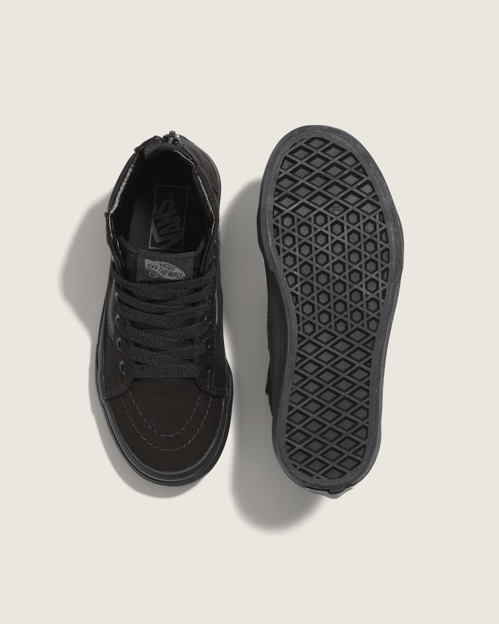 Little Kids Sk8-Hi Zip Checkerboard Shoe in Checkerboard Black / Black | Vans outlet
