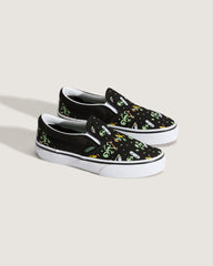 Little Kids Classic Slip-On Shoe in Black / Green | Vans discount
