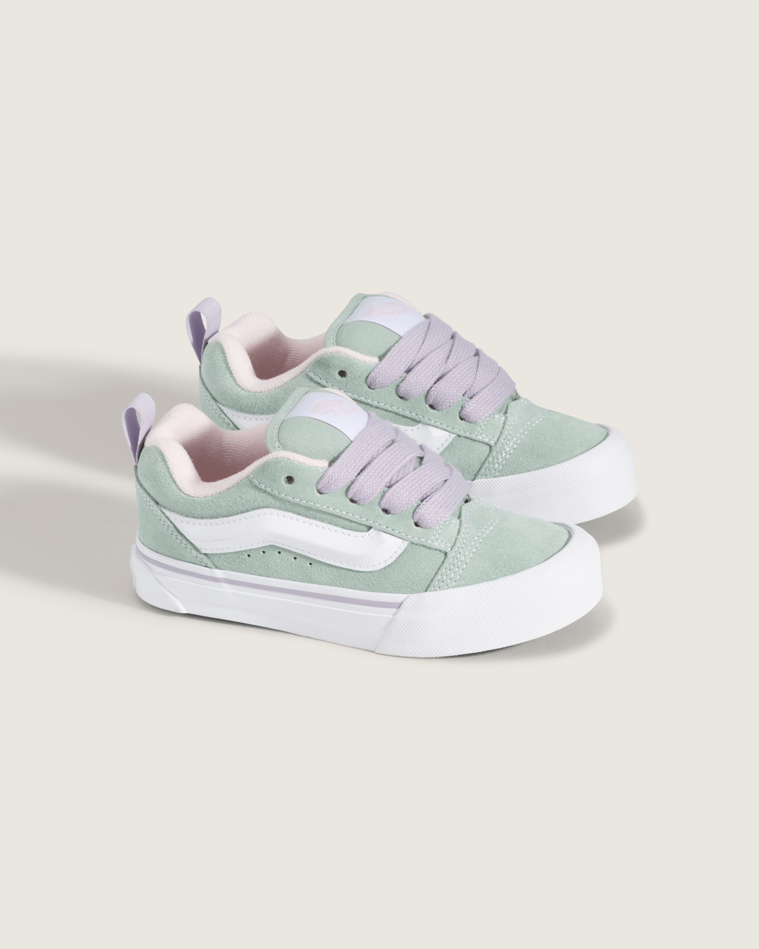 Little Kids Knu Skool Shoe in Grey / Olive Green | Vans on sale