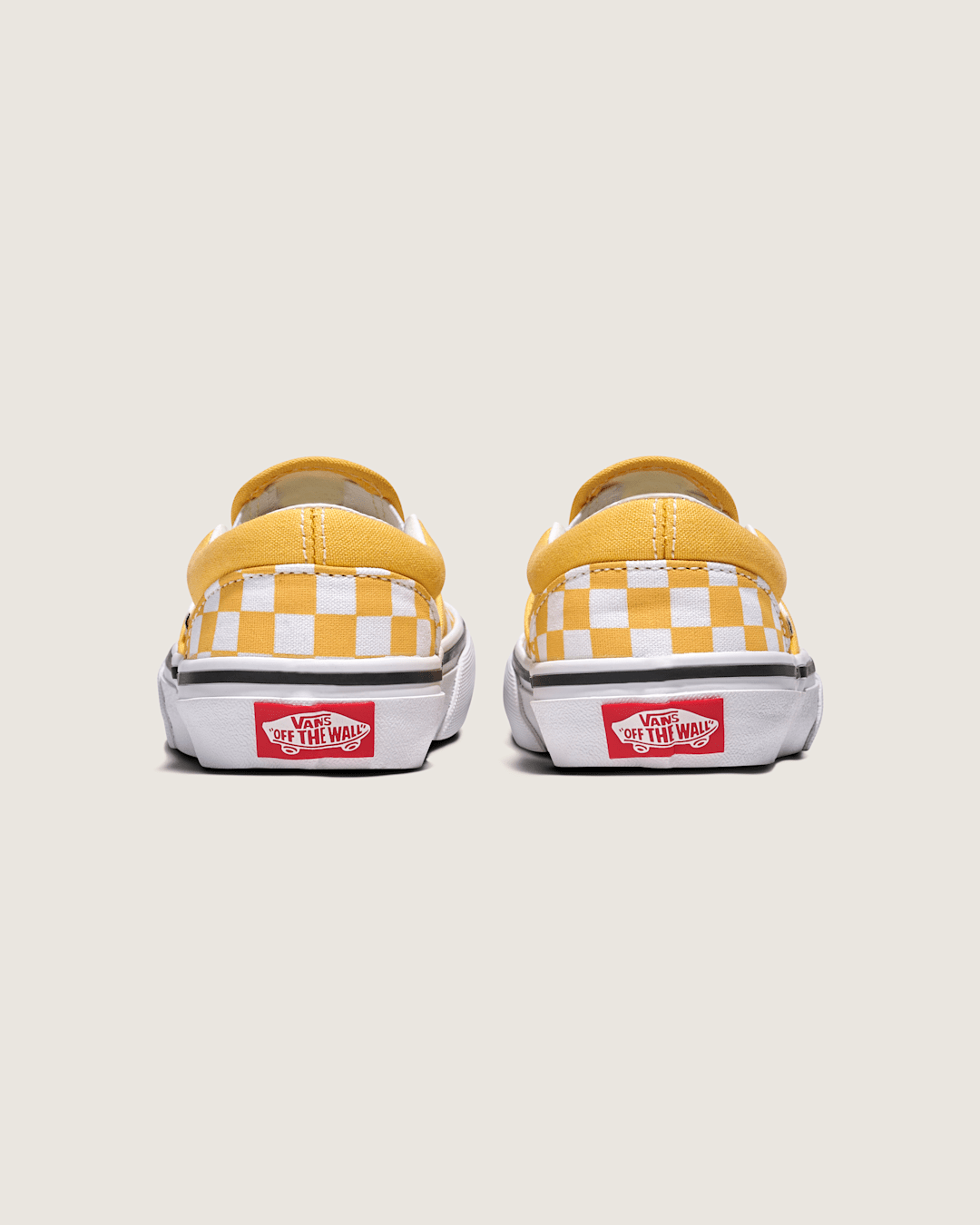 Little Kids Classic Slip-On Checkerboard Shoe in Banana Cream Yellow / White | Vans online