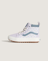 Little Kids Sk8-Hi Water Resistant Checkerboard Shoe in Lilac Mist Purple | Vans near me