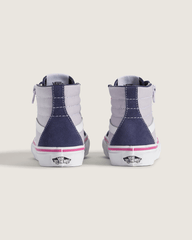 Little Kids Sk8-Hi Side Zip Shoe in Deep Twilight Blue / Lilac Mist | Vans discount