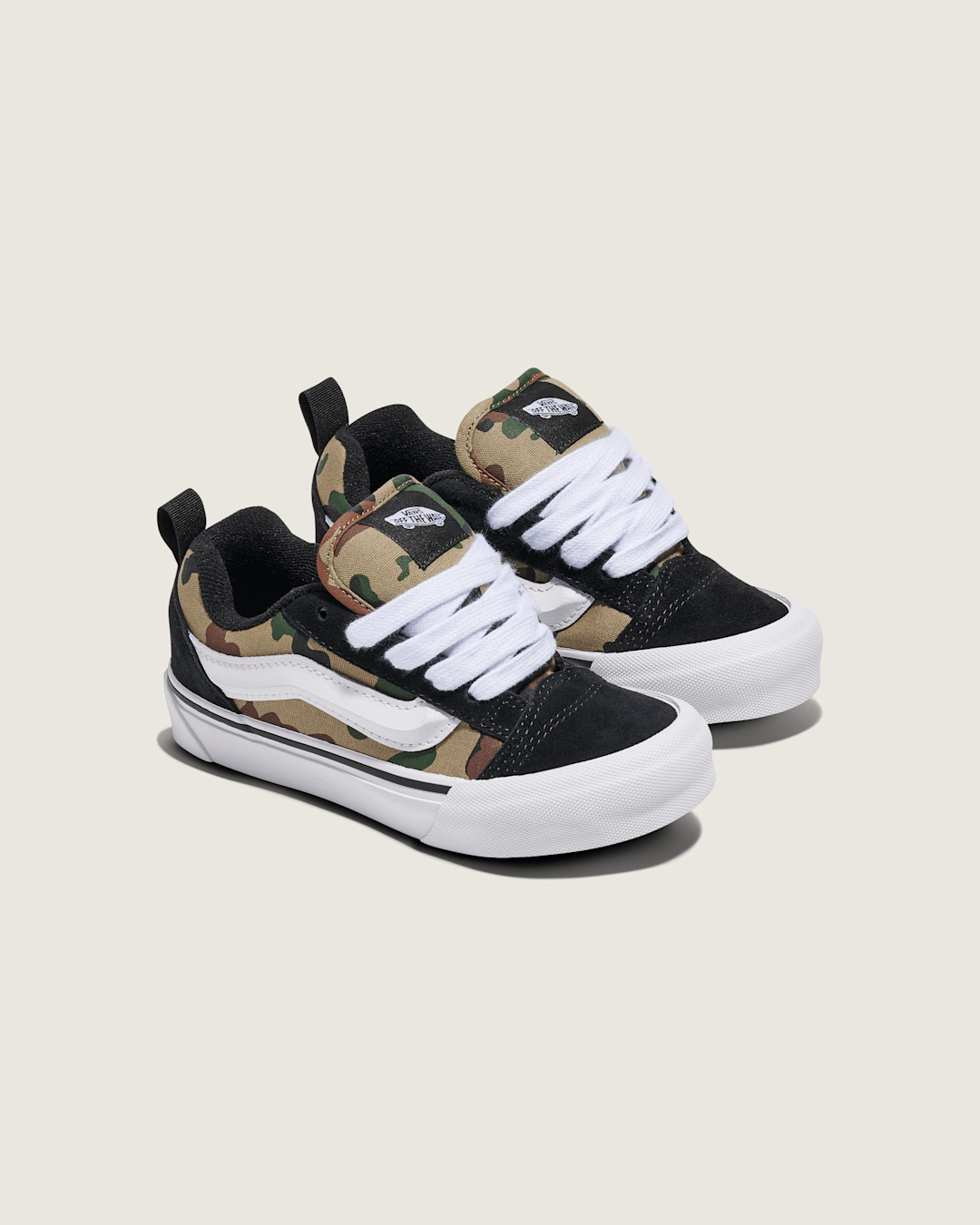 Little Kids Knu Skool Shoe in Camo Jungle Green | Vans sale