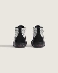 Little Kids Sk8-Hi Side Zip Halloween Shoe in In the Shadows Black / Port Red | Vans online