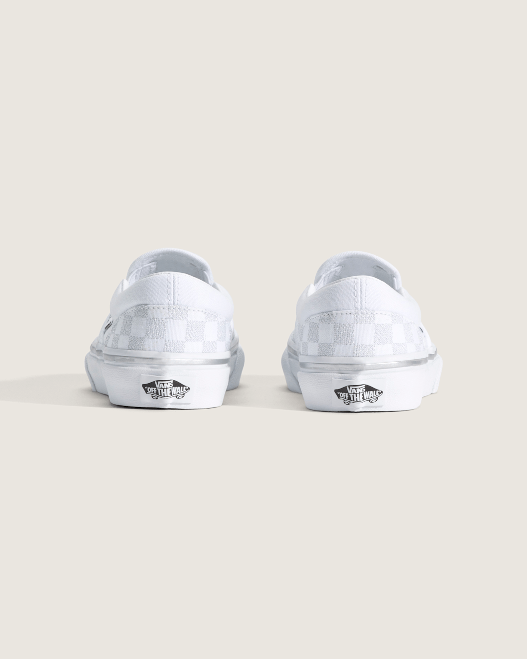 Little Kids Classic Slip-On Checkerboard Shoe in Checkerboard Silver Grey | Vans outlet