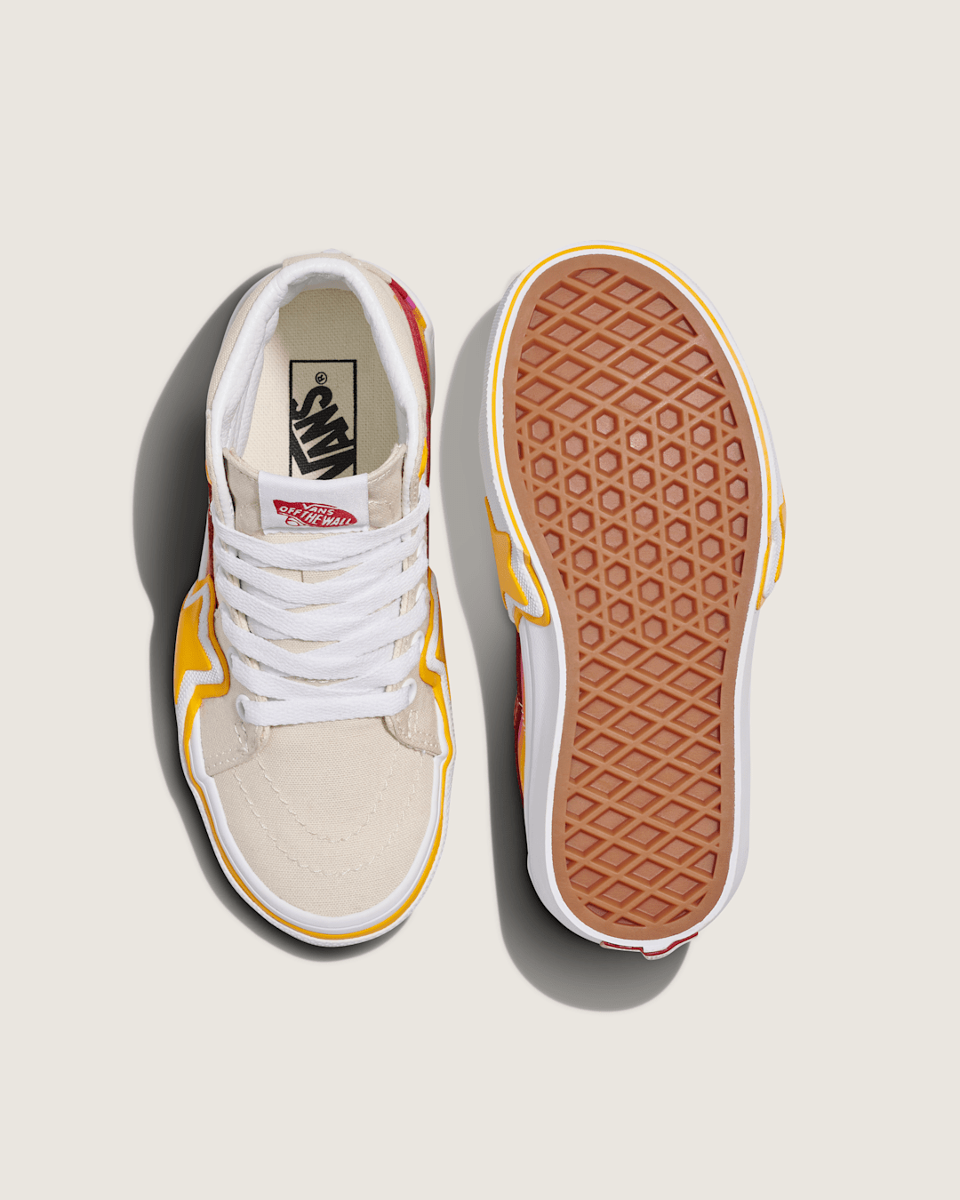 Little Kids Sk8-Hi Shoe in Rainbow Red / Yellow / Beige | Vans near me