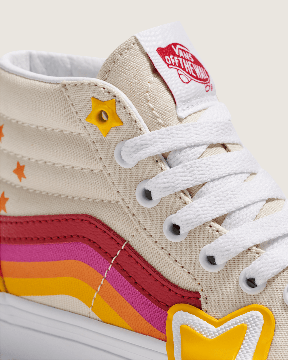 Little Kids Sk8-Hi Shoe in Rainbow Red / Yellow / Beige | Vans near me