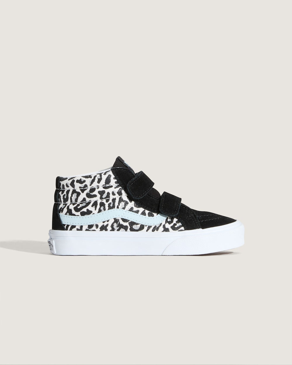 Little Kids Sk8-Mid V Shoe in Glitter Leopard Pastel Blue | Vans discount