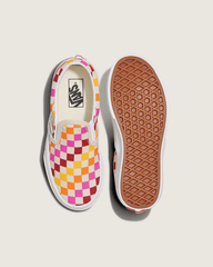 Little Kids Classic Slip-On Checkerboard Shoe in Rainbow / Beige | Vans sale