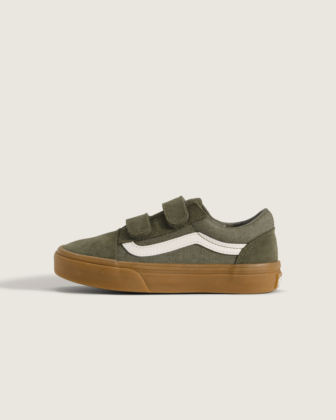 Little Kids Old Skool V Shoe in Green | Vans online
