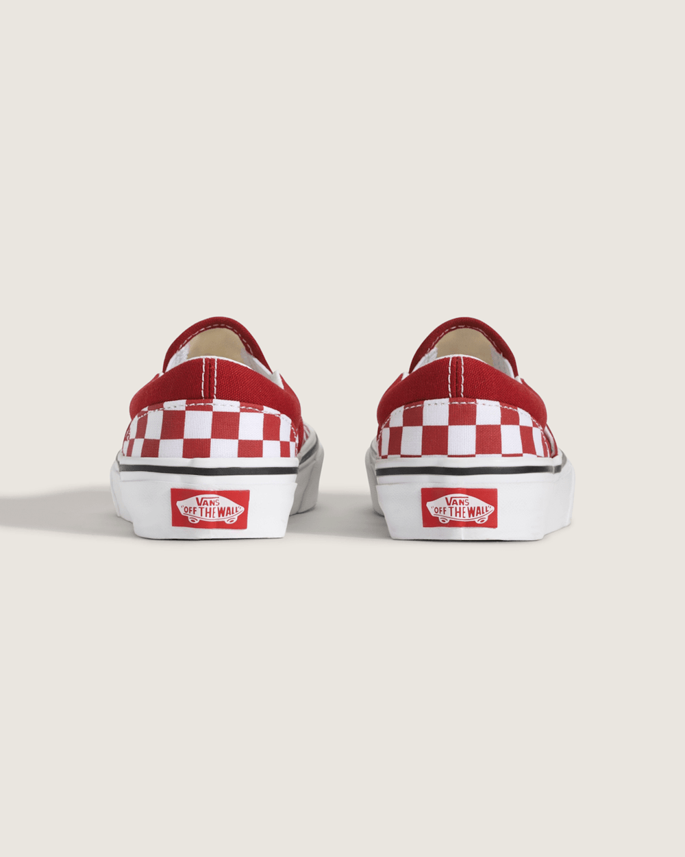 Little Kids Classic Slip-On Checkerboard Shoe in Checkerboard Chili Pepper Red | Vans sale