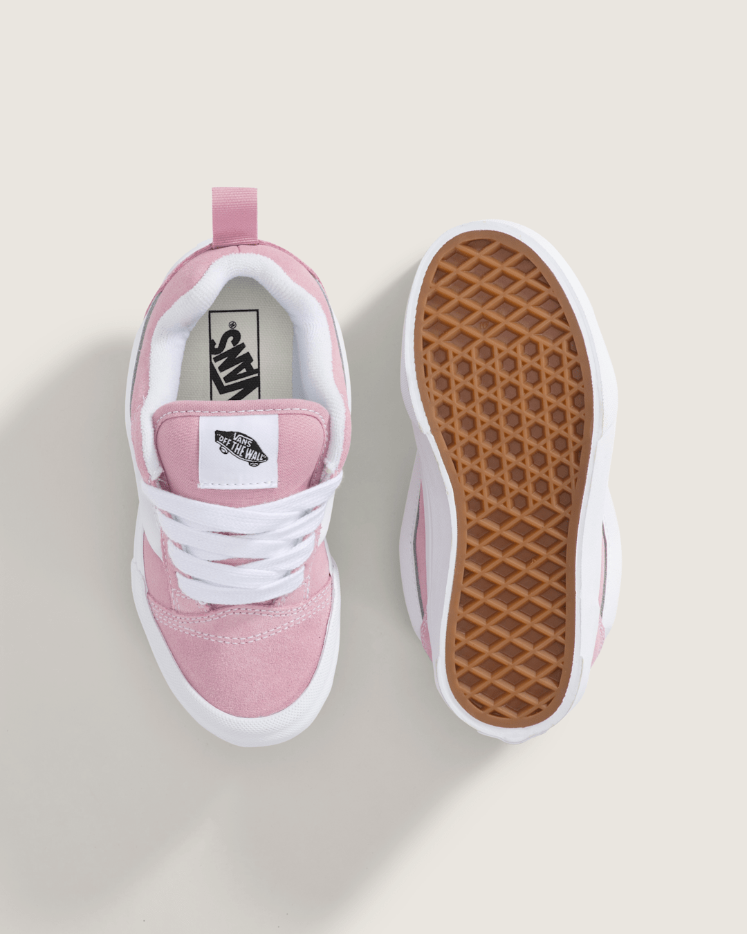 Little Kids Knu Skool Shoe in Dawn Pink / True White | Vans discount