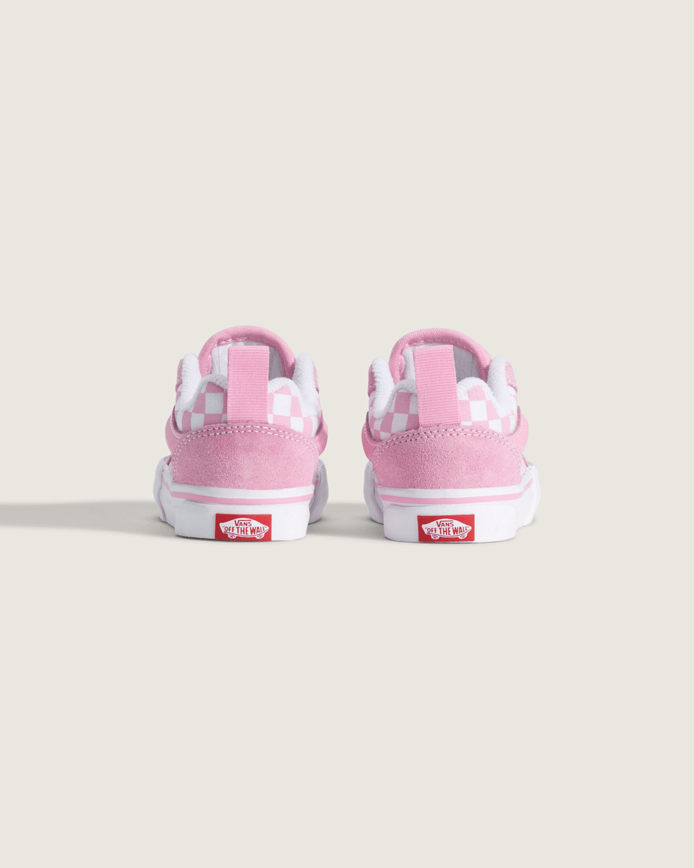 Toddler Knu Skool Checkerboard Shoe in Checkerboard Prism Pink / True White | Vans near me