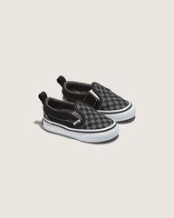 Toddler Classic Slip-On V Checkerboard Shoe in Checkerboard Black / Pewter Grey | Vans discount