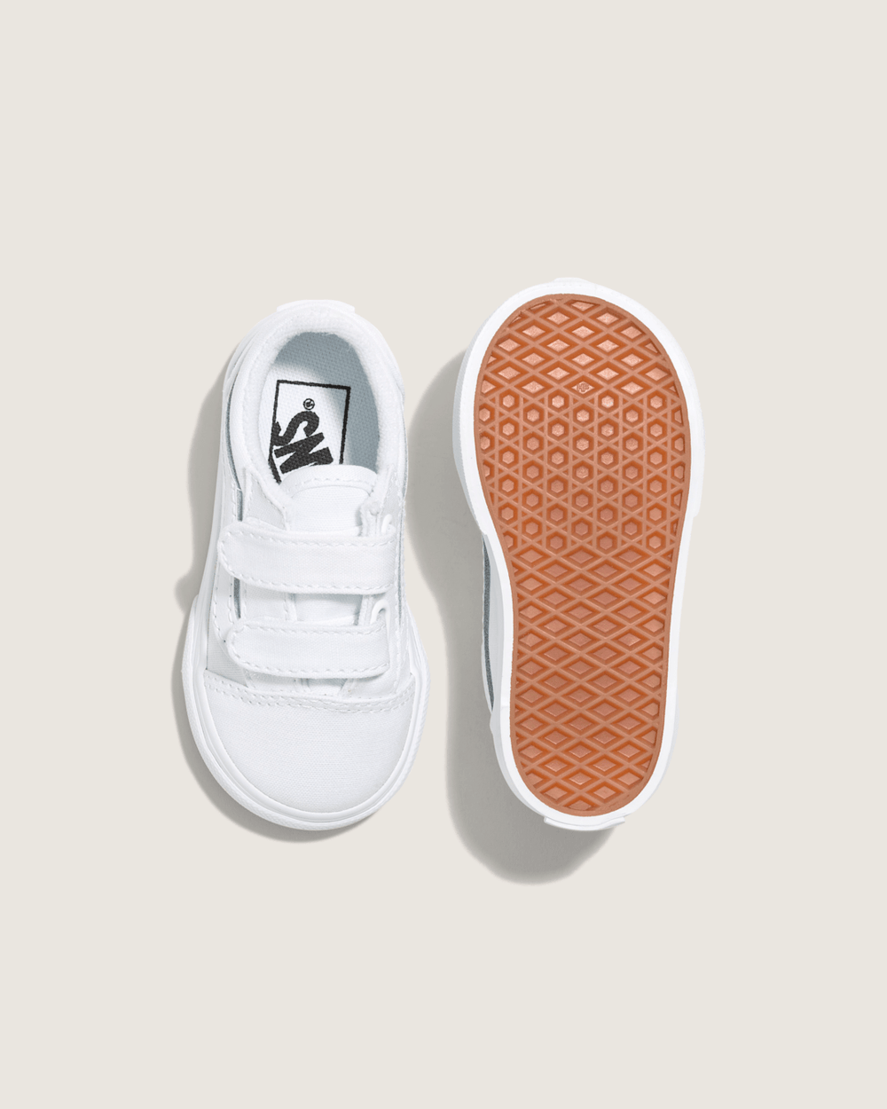 Toddler Old Skool V True White/True White Shoes | Vans online