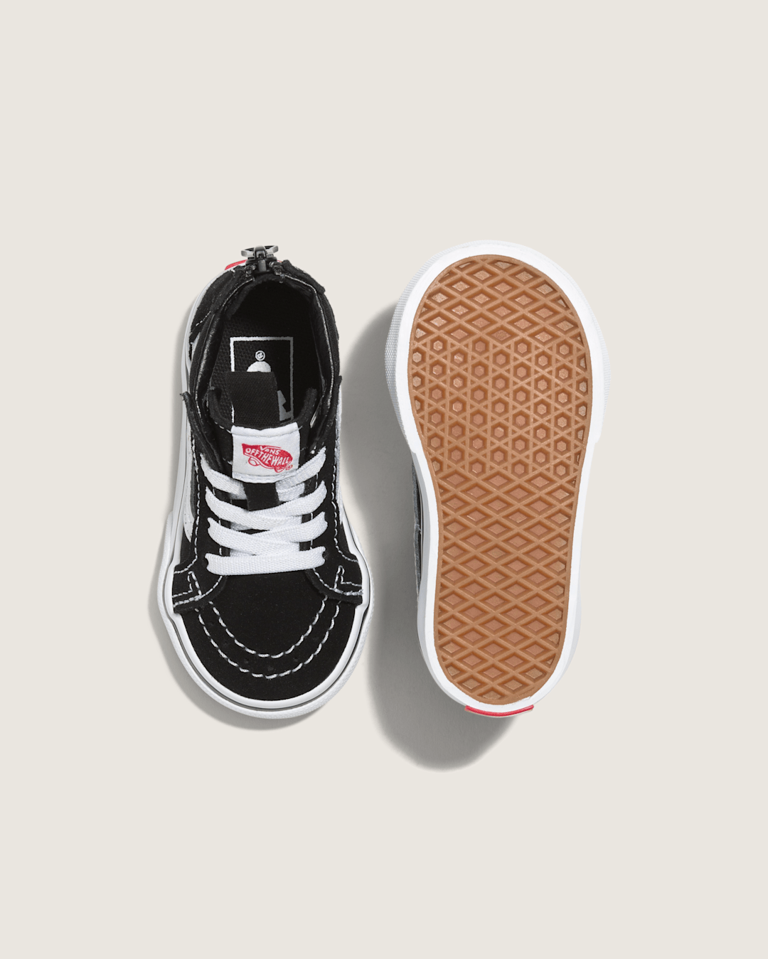 Toddler Sk8-Hi Zip Black/White Shoes | Vans outlet