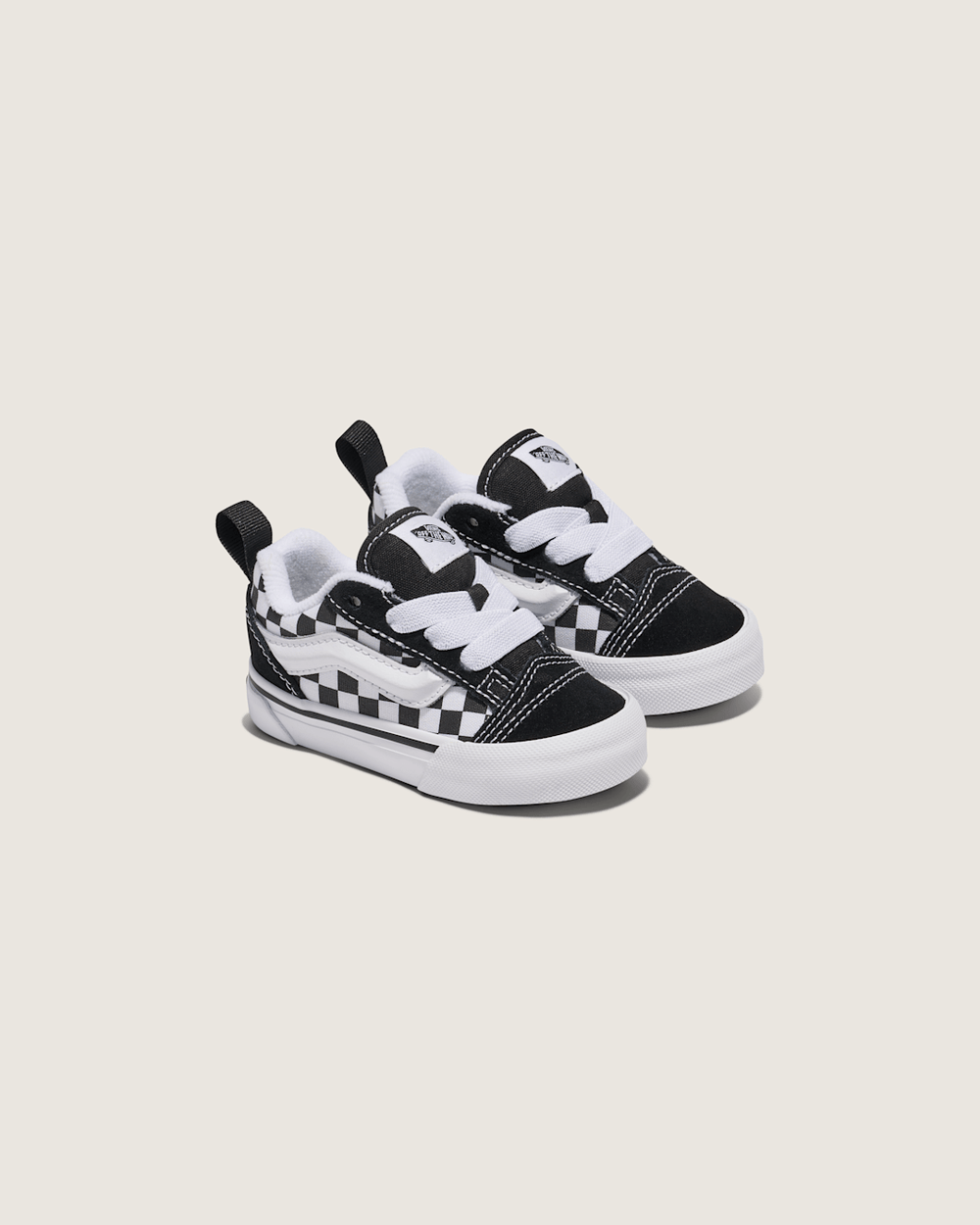 Toddler Knu Skool Checkerboard Shoe in Checkerboard Black / True White | Vans near me