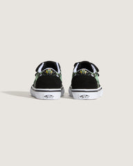 Toddler Old Skool V Shoe in Black / Green | Vans sale