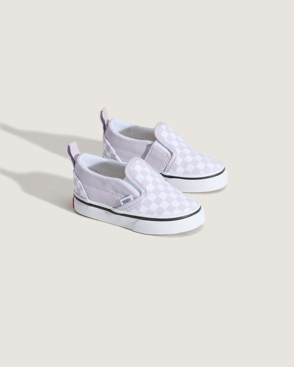 Toddler Classic Slip-On V Checkerboard Shoe in Checkerboard Lilac Mist Purple | Vans on sale