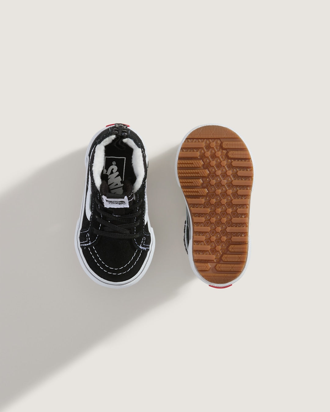 Toddler Sk8-Hi Zip Water Resistant Shoe in Black / White | Vans discount