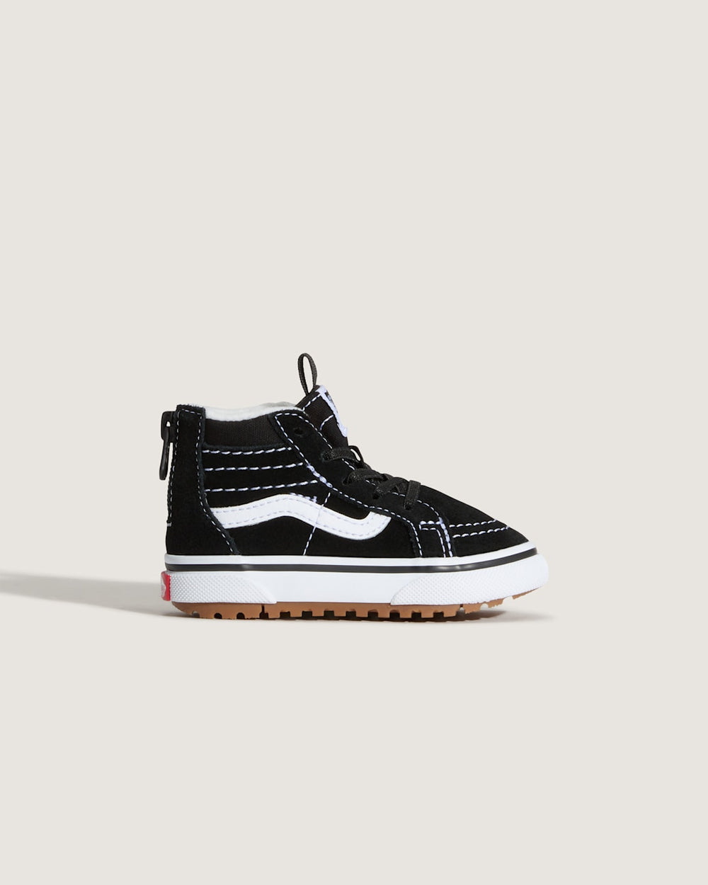 Toddler Sk8-Hi Zip Water Resistant Shoe in Black / White | Vans discount