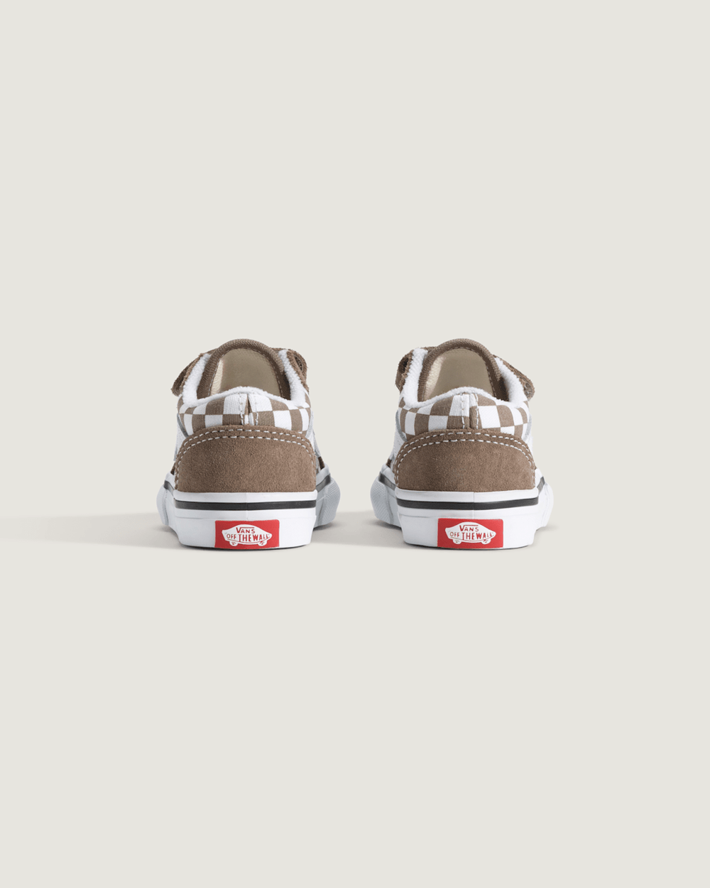 Toddler Old Skool V Checkerboard Shoe in Checkerboard Walnut Brown | Vans near me