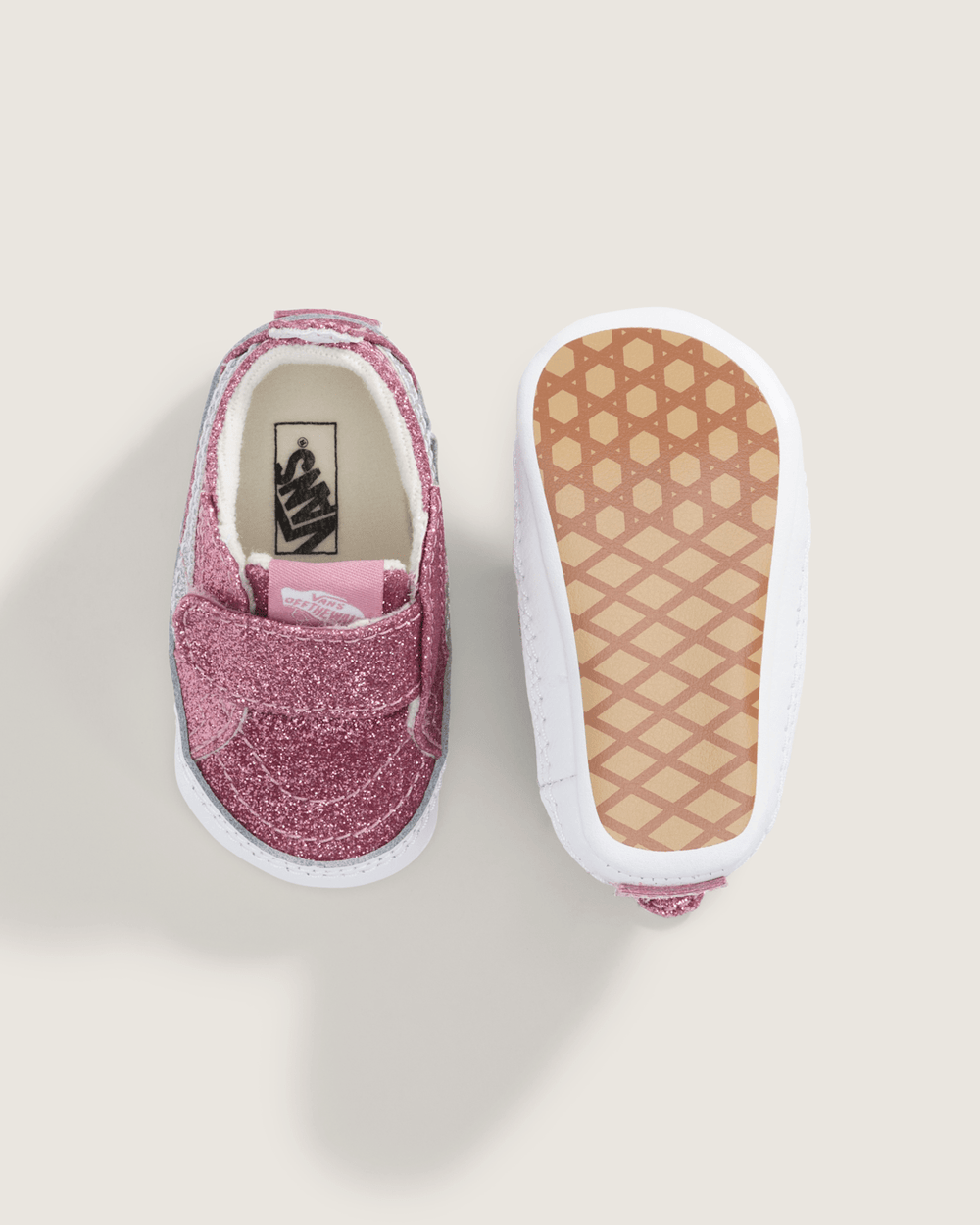 Infant SK8-Hi Crib Shoe in Glitter Dawn Pink | Vans on sale