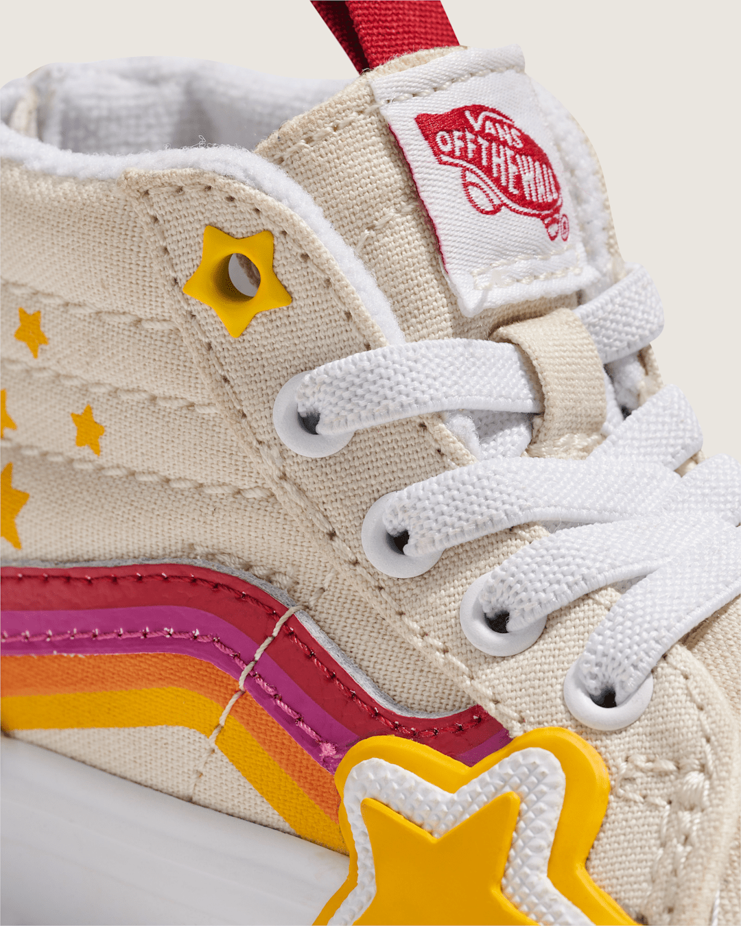 Toddler Sk8-Hi Zip Shoe in Rainbow Red / Yellow / Beige | Vans discount